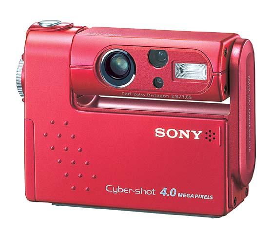 ソニー、回転レンズ搭載400万画素機「DSC-F77A」