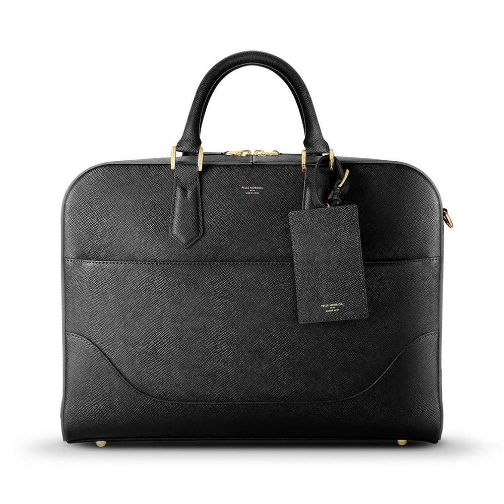 CA015-ブリーフバッグ(1室タイプ) BLACK | PELLE MORBIDA ペッレ モルビダ