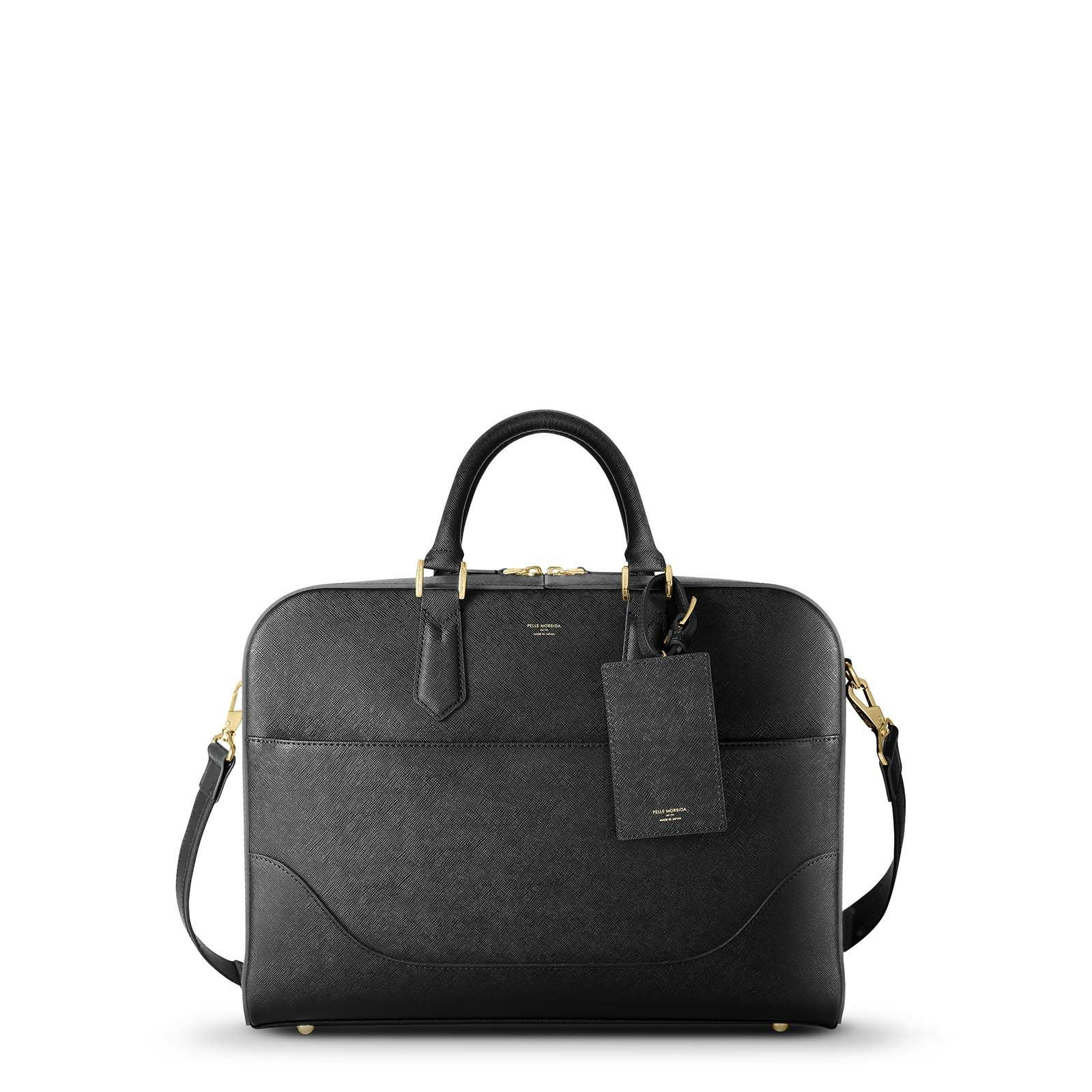CA015-ブリーフバッグ(1室タイプ) BLACK | PELLE MORBIDA ペッレ モルビダ