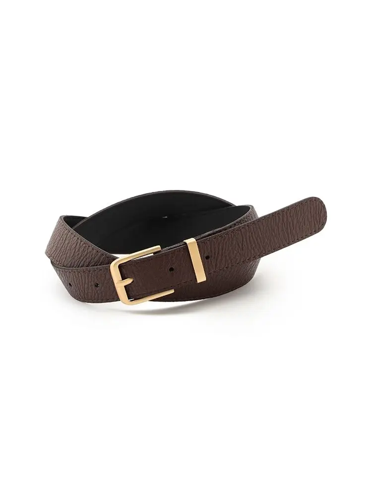 D．ブラウン 23mm ゴールドバックルベルト ブラック/ベージュ
