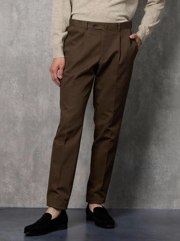 FASHIRU ブラウン チノパン Mサイズ FASHIRU ブラウン チノパン M