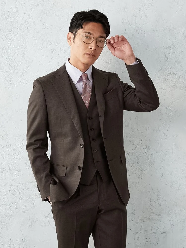 ブルー 【Super110'S】REDA×TRANS CONTINENTS ウール100