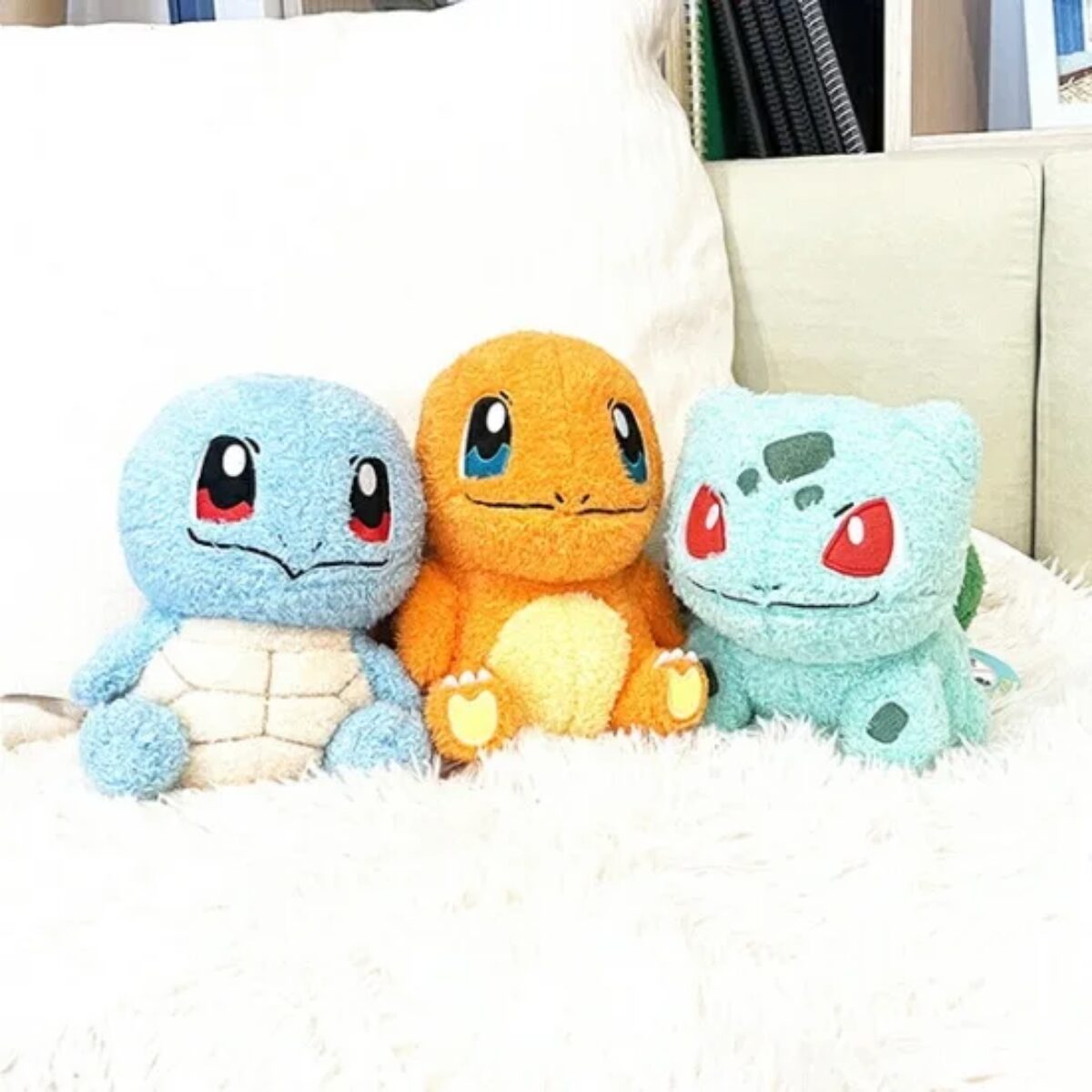 ポケットモンスター もこもこぷち ぬいぐるみ。ゼニガメ、ヒトカゲ