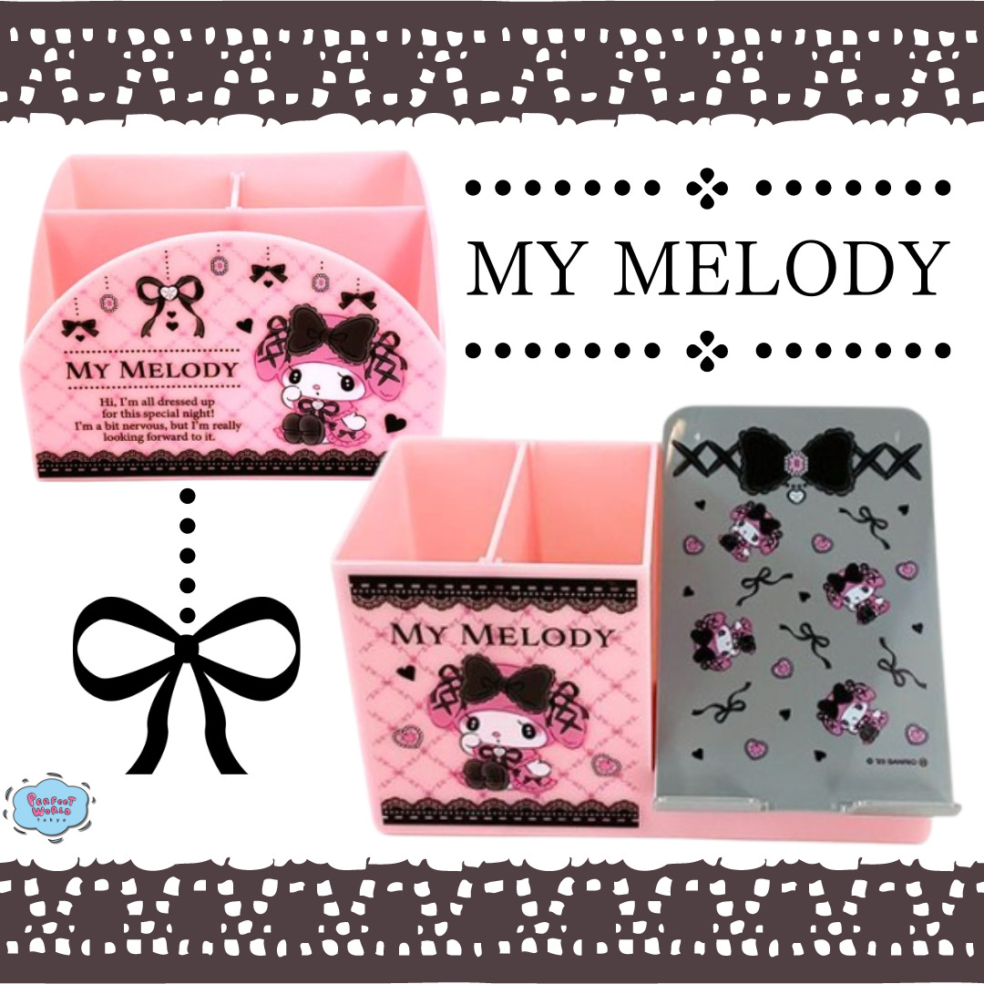 マイメロのデスク周り雑貨がキッチュ。クローゼット型物入れやスマホ