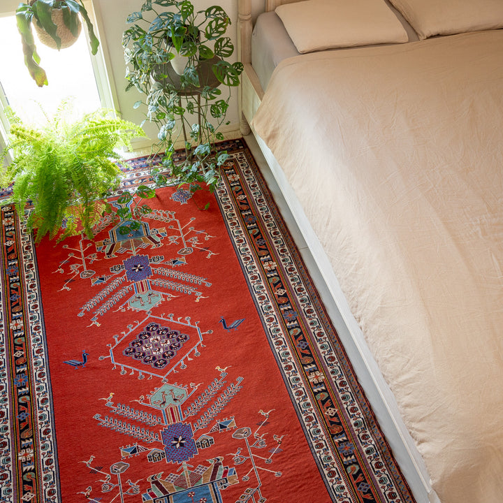 ペルシャ手織りキリム ウール ラグ シルジャン 134×220cm – Persiadirect