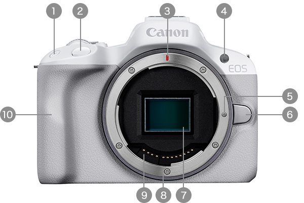 各部名称 EOS R50：レンズ交換式カメラ・レンズ｜個人｜キヤノン