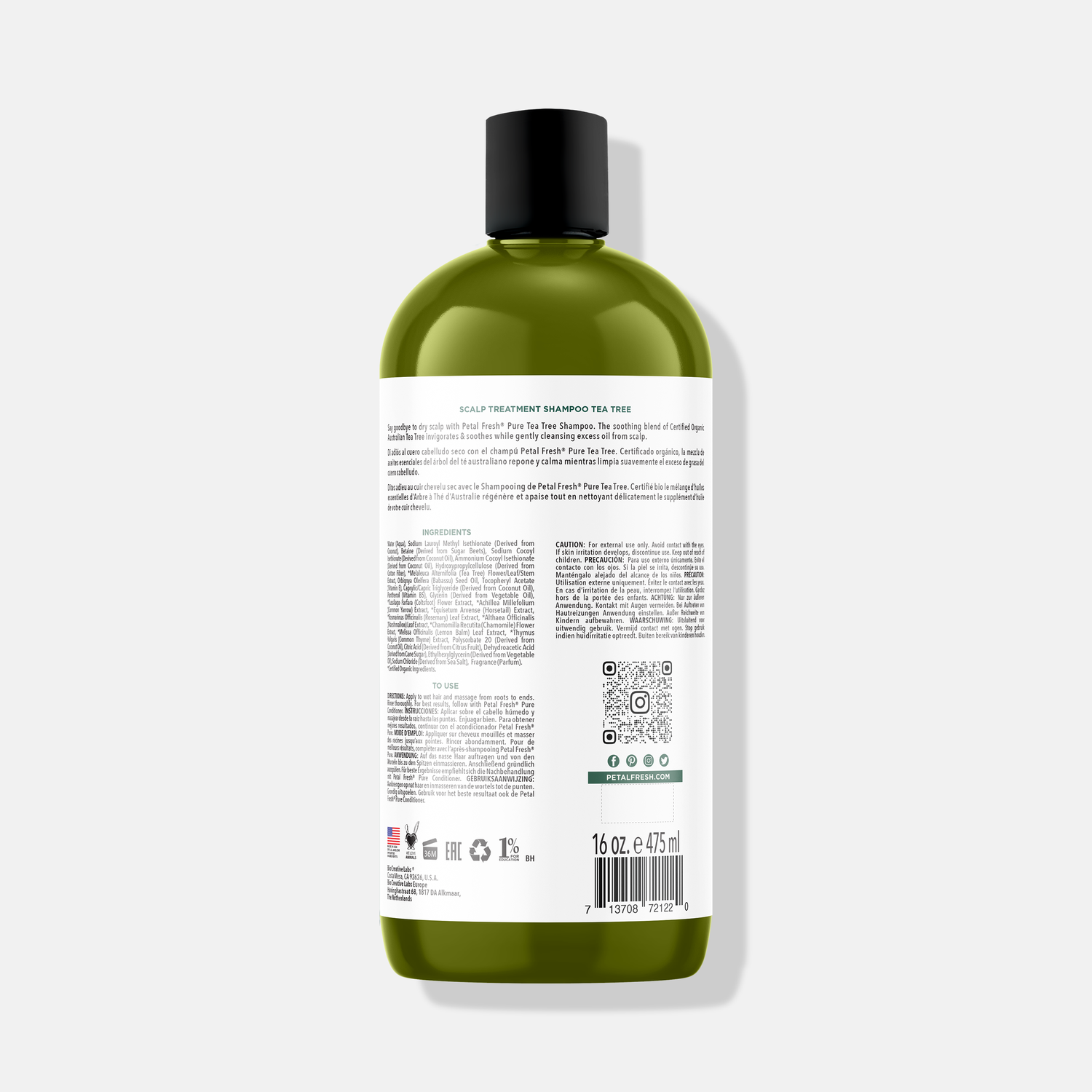 Scalp Treatment Shampoo with Tea Tree – Petal Fresh
