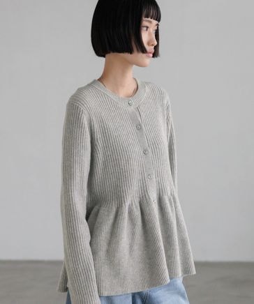 ペプラムニットカーディガンLS | [公式]ローリーズファーム （LOWRYS