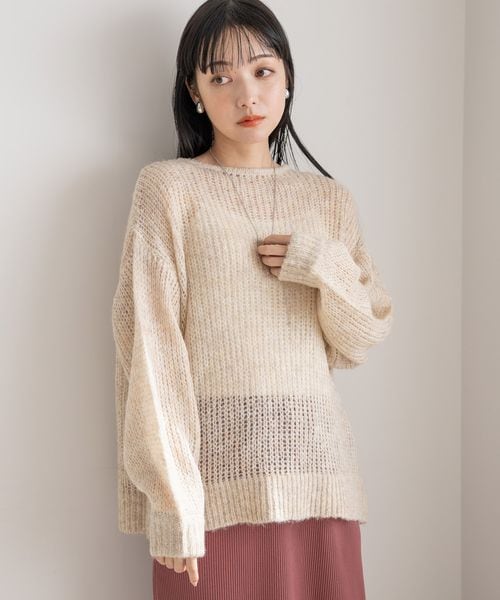 前後着用可能】2WAYモヘヤリボンカーディガンLS | [公式