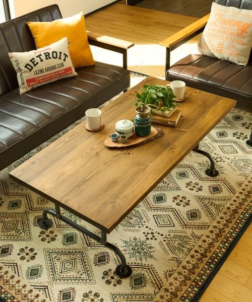 幅125cm］リビングテーブル L/クラフトマンシリーズ【大型家具