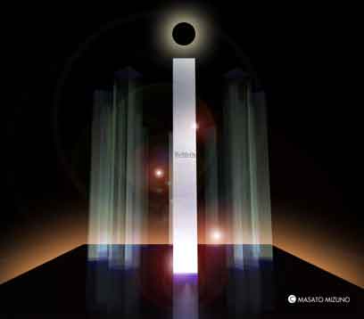 □銀河鉄道の夜登場人物のイメージから天気輪《てんきりん》の柱