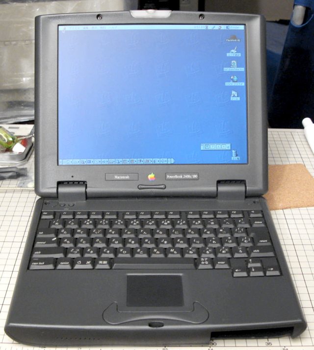 久しぶりに PowerBook 2400c/180 を : R/C 小型電動飛行機他諸々のNews