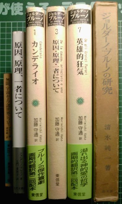 ジョルダーノ・ブルーノ（1548-1600）の訳書と研究書 : URGT-B