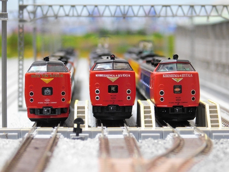 在籍車両】 JR九州 ― 485系 きりしま・ひゅうが色 3両セット
