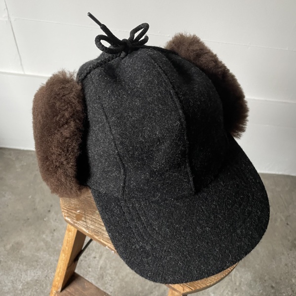 USA製 FILSON フィルソン ウール ボア 耳あて 2WAY キャップ L