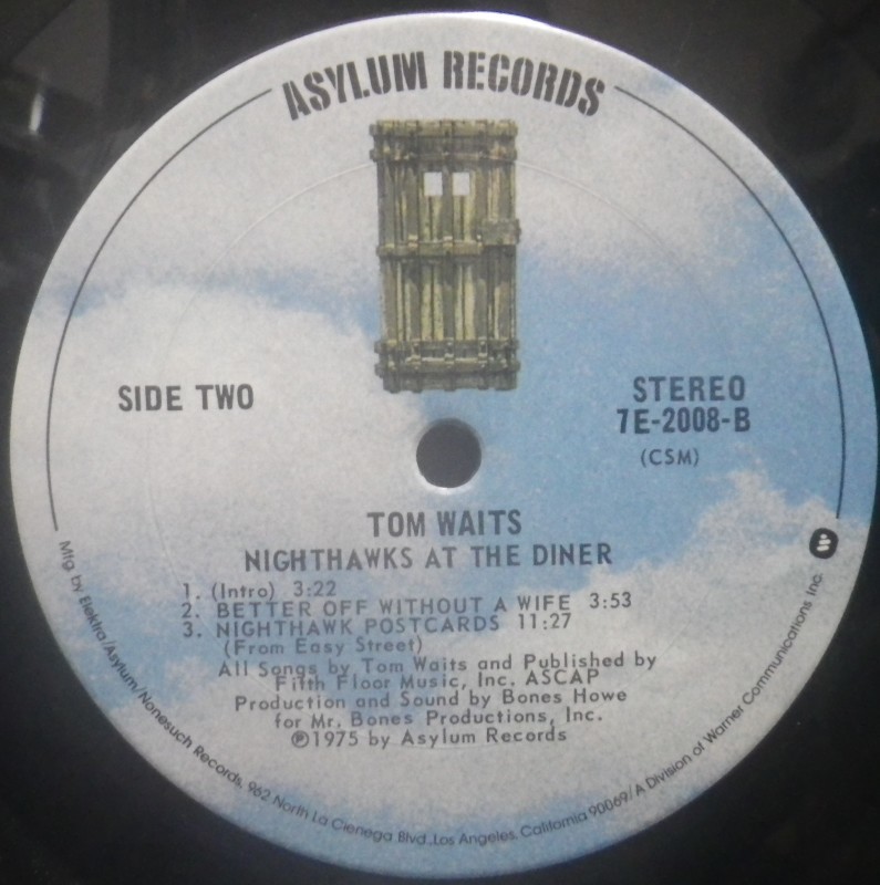 Tom Waits その3 Nighthawks At The Diner : アナログレコード巡礼の旅