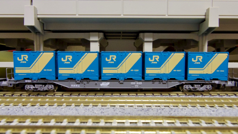 模型／KATO］「コキ106+107 コンテナ無積載 10両セット［10-1432