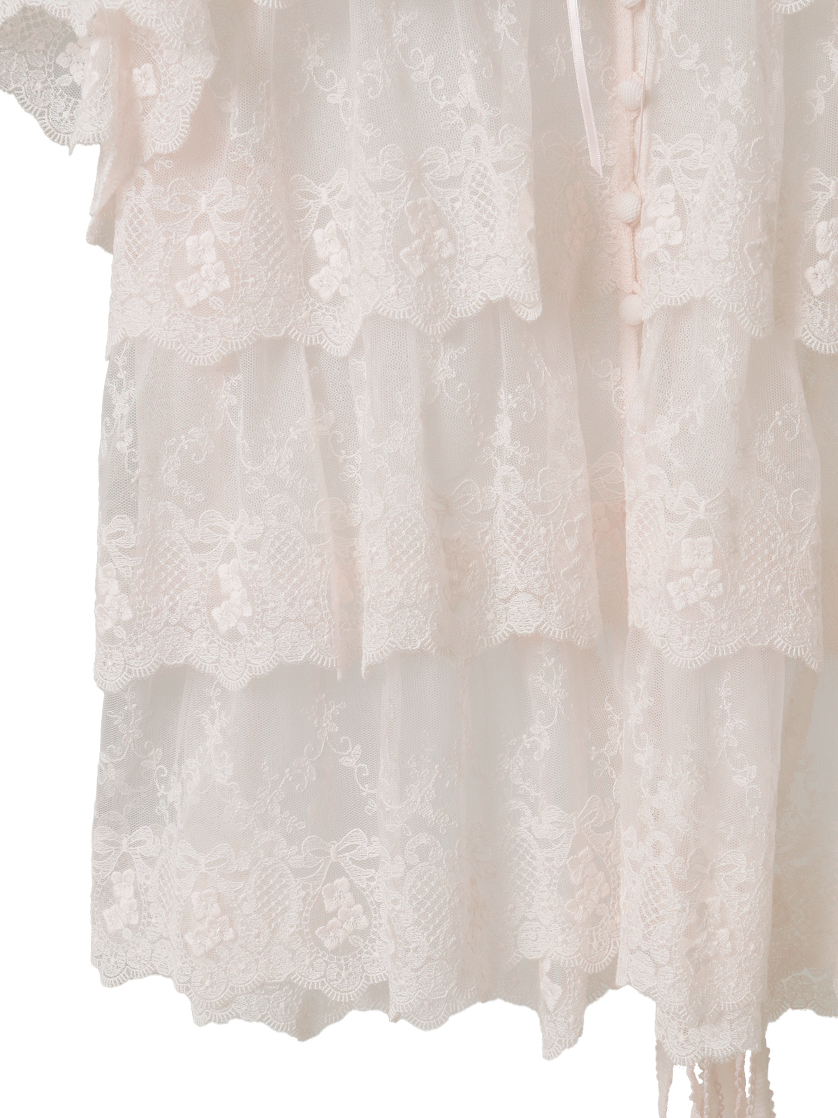 あじさい柄レースフリル使いブラウス｜ピンクハウスオフィシャル