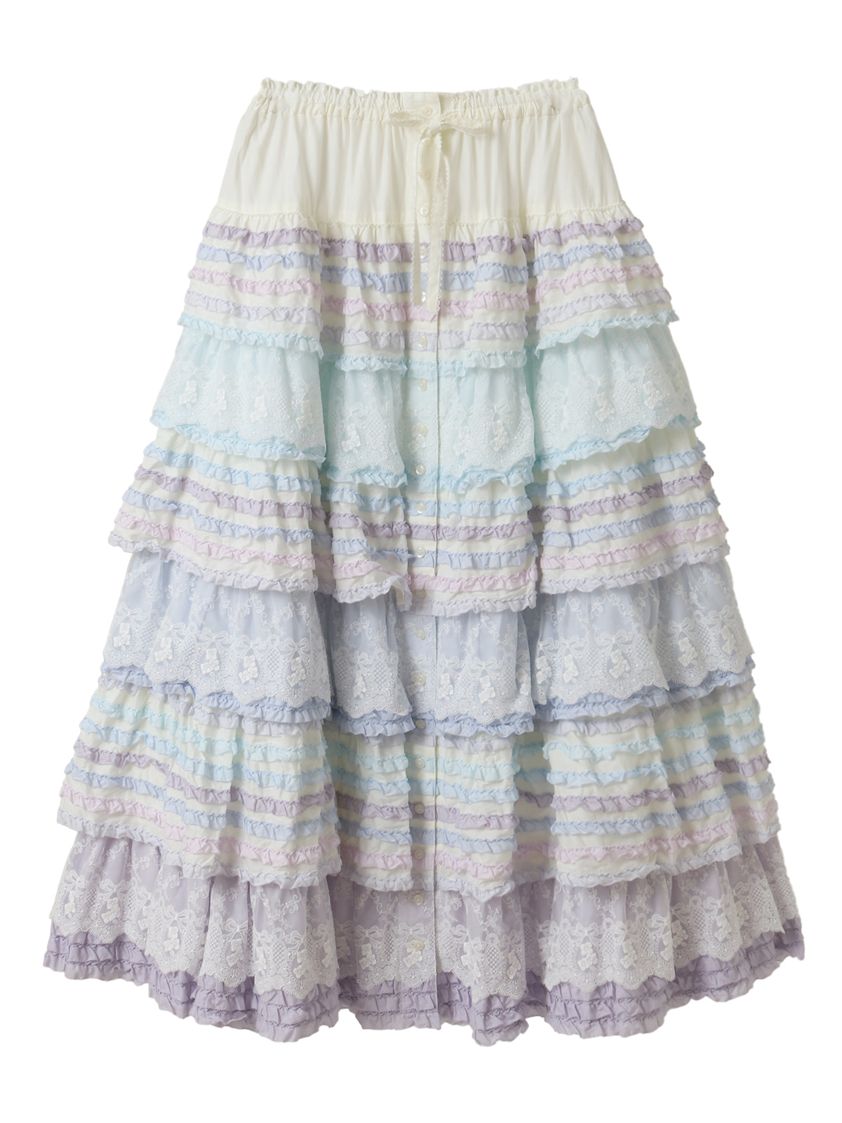 あじさいグラデーションフリルスカート｜ピンクハウスオフィシャル