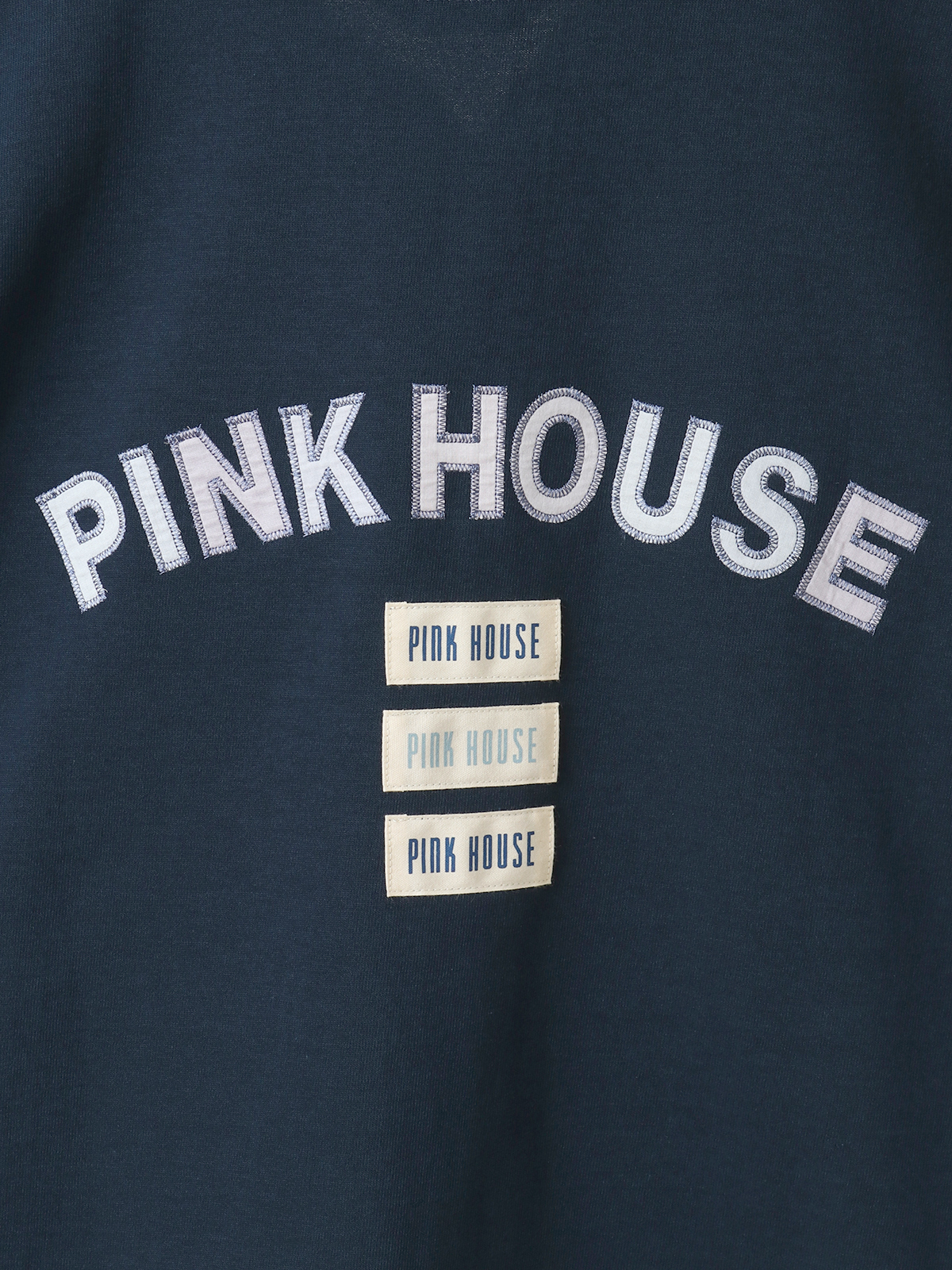 あじさいグラデーションロゴアップリケパーカー｜ピンクハウス