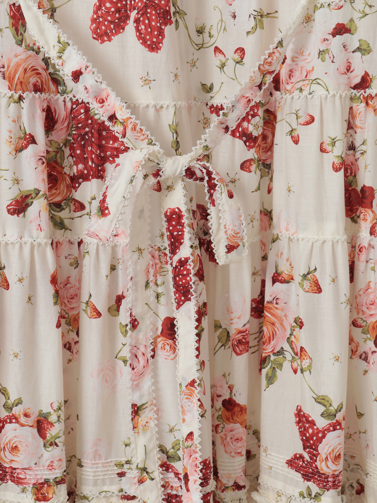 Mary Magdalene/プティブーケワンピース オフホワイト×ピンク Mary