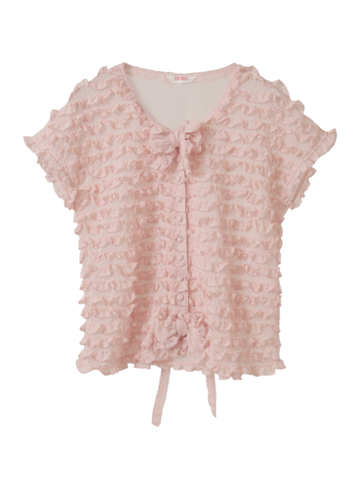 フロッキードットチュールブラウス｜ピンクハウスオフィシャル