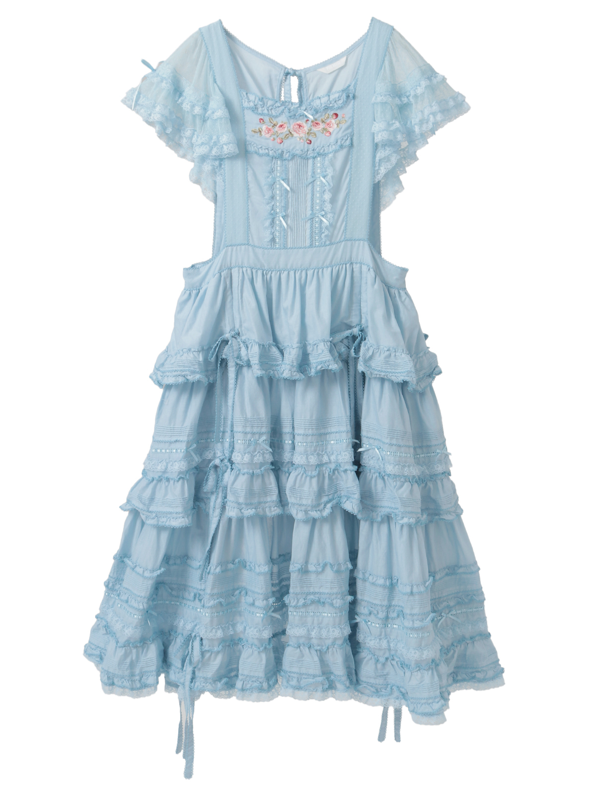 ローズ刺繍使いタブリエドレス｜ピンクハウスオフィシャルオンライン