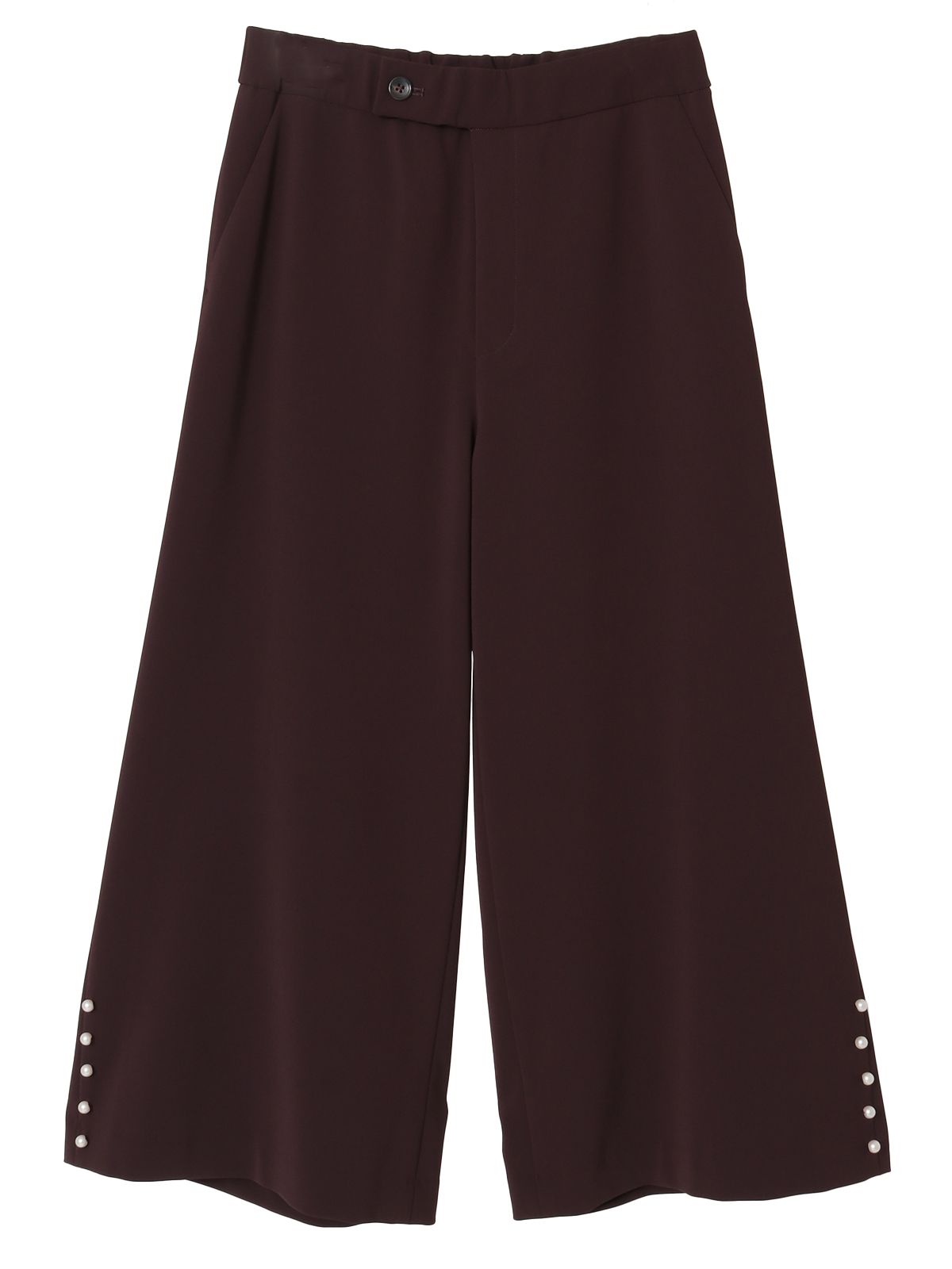 パール調釦アクセントワイドパンツ｜ピンクハウスオフィシャル