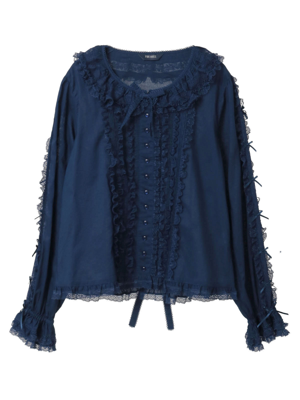 レース＆リボン使いローンブラウス｜ピンクハウスオフィシャル