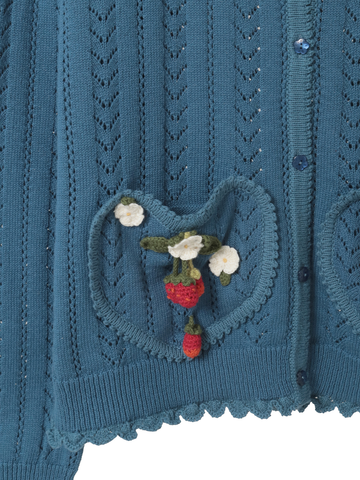 苺モチーフ使いカーディガン｜ピンクハウスオフィシャルオンライン