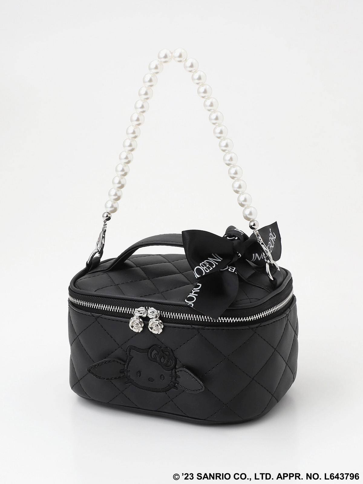 INGEBORG×HELLO KITTY】Quilting Vanity Bag｜ピンクハウス