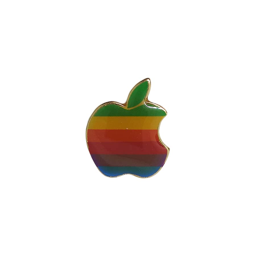 Apple Computer アップル レインボーロゴ ピンズ マッキントッシュ