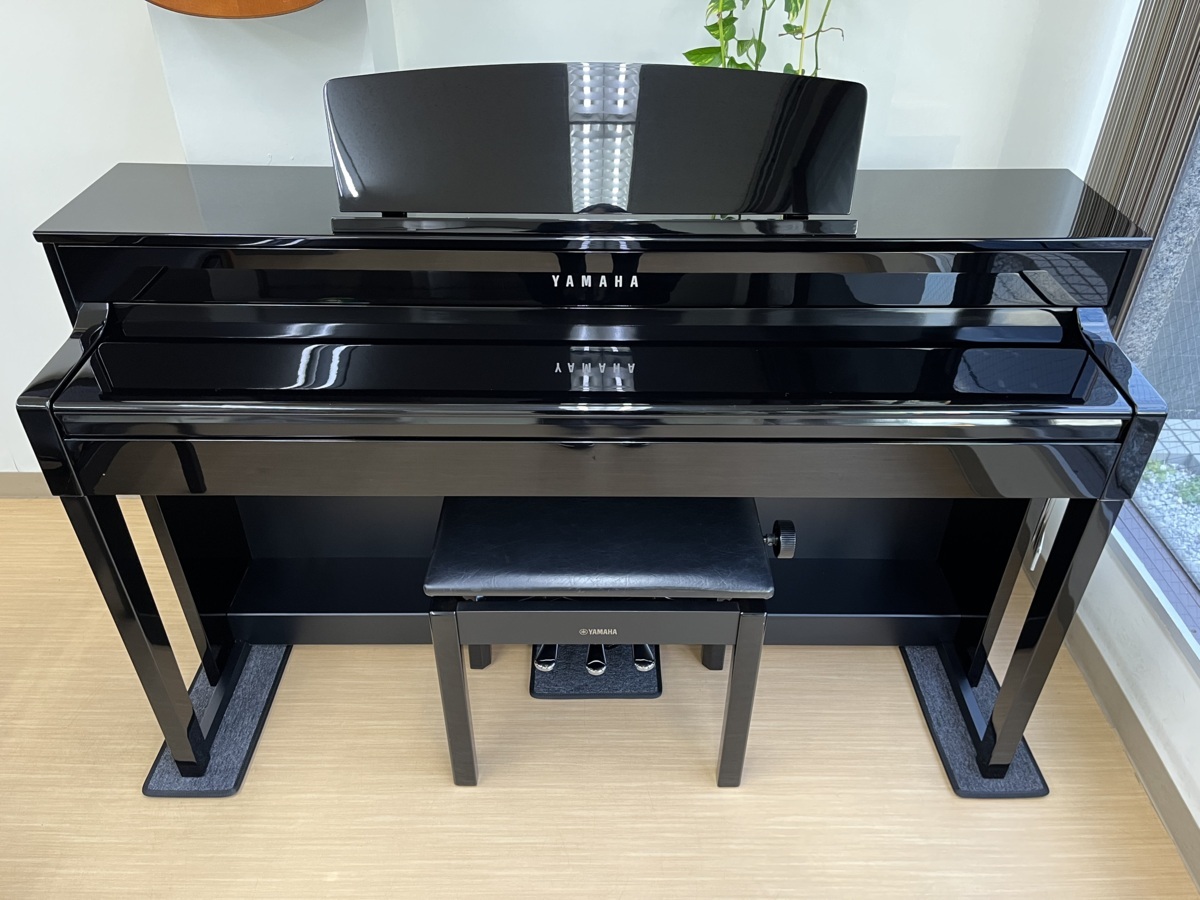 YAMAHA CLP-545PE 2014年製 木製鍵盤 中古 電子ピアノ 黒色艶出し