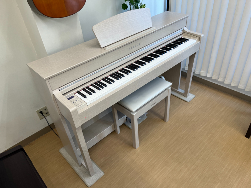 YAMAHA CLP-635WA 17年製 中古 電子ピアノ 椅子付き クラビノーバ