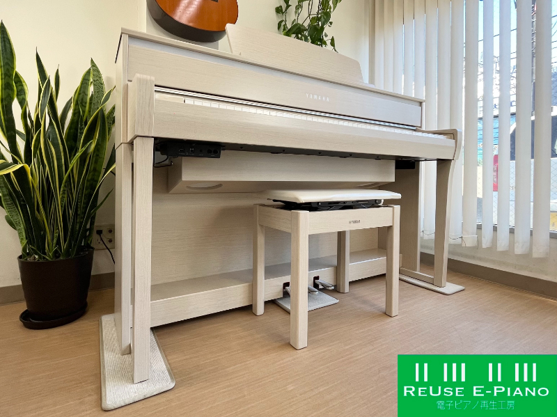 YAMAHA CLP-675WA 17年製 中古 電子ピアノ 木製鍵盤 Clavinova