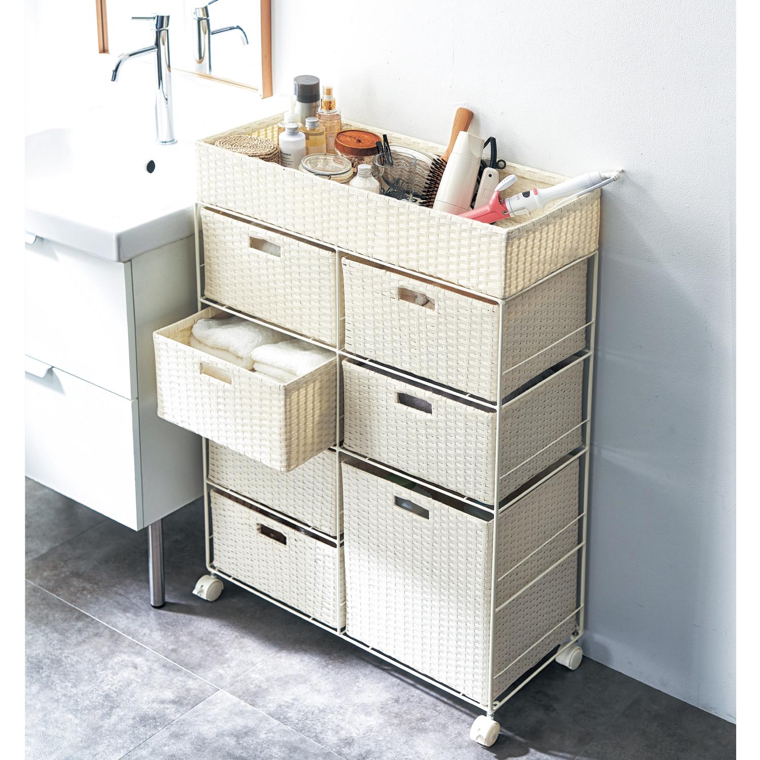 2026年最新ランドリーチェスト アウトレットラタン風☆サニタリー