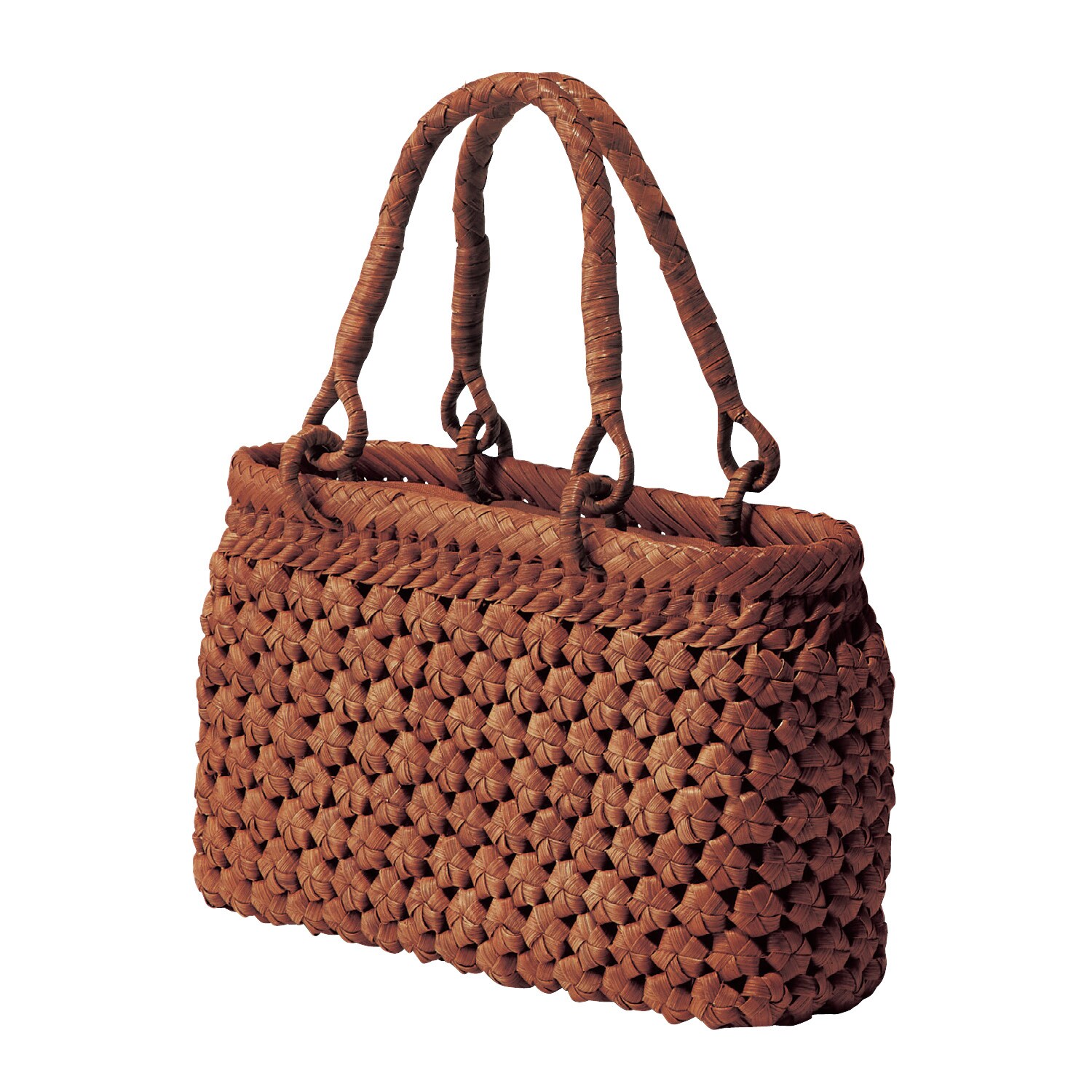 手作業で丁寧に編まれた山葡萄の蔓かごバッグ（かごバッグ）｜通販の