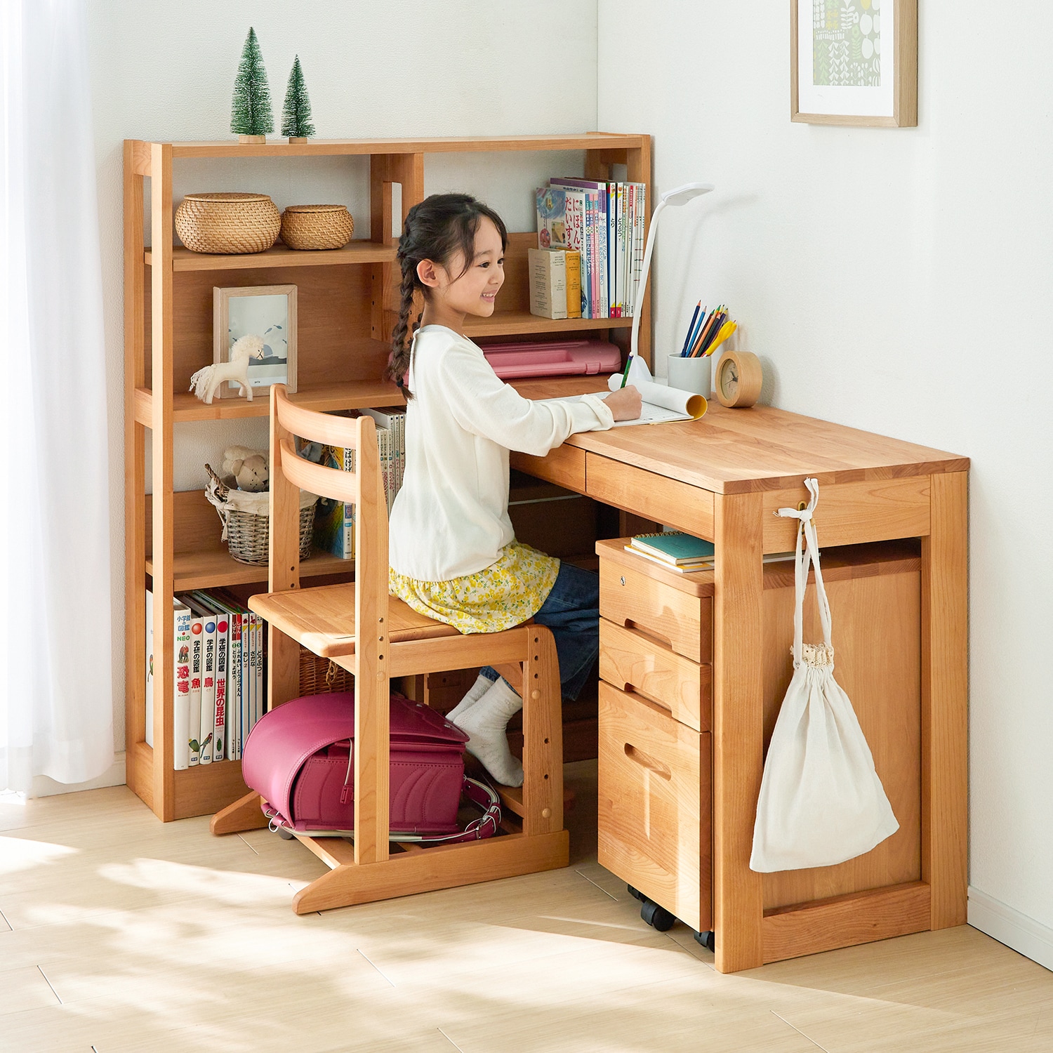オーガニック】【堀田木工所】学習机 文机 アレンジ机 オーガニック