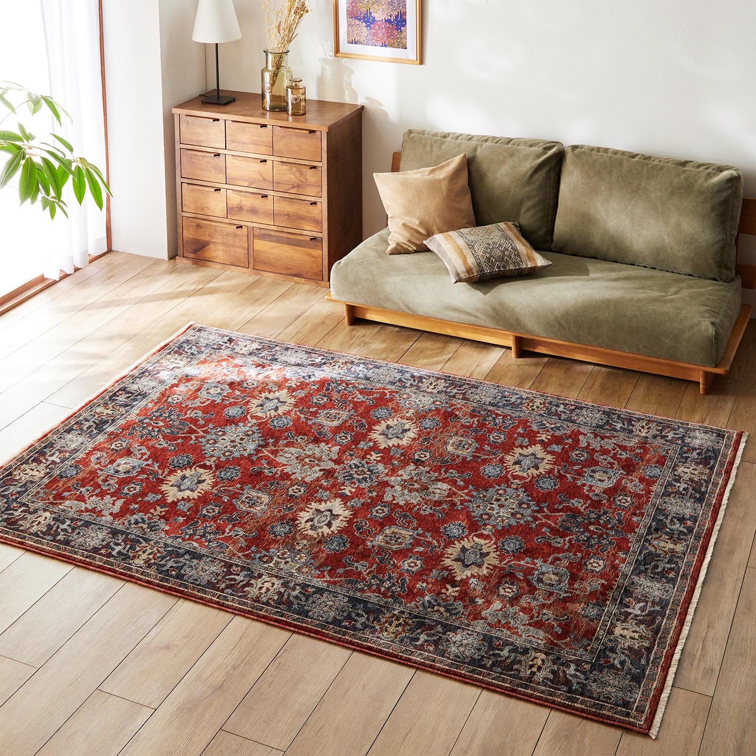 アンティーク調デザインのウィルトン織りラグ｜通販のベルメゾンネット