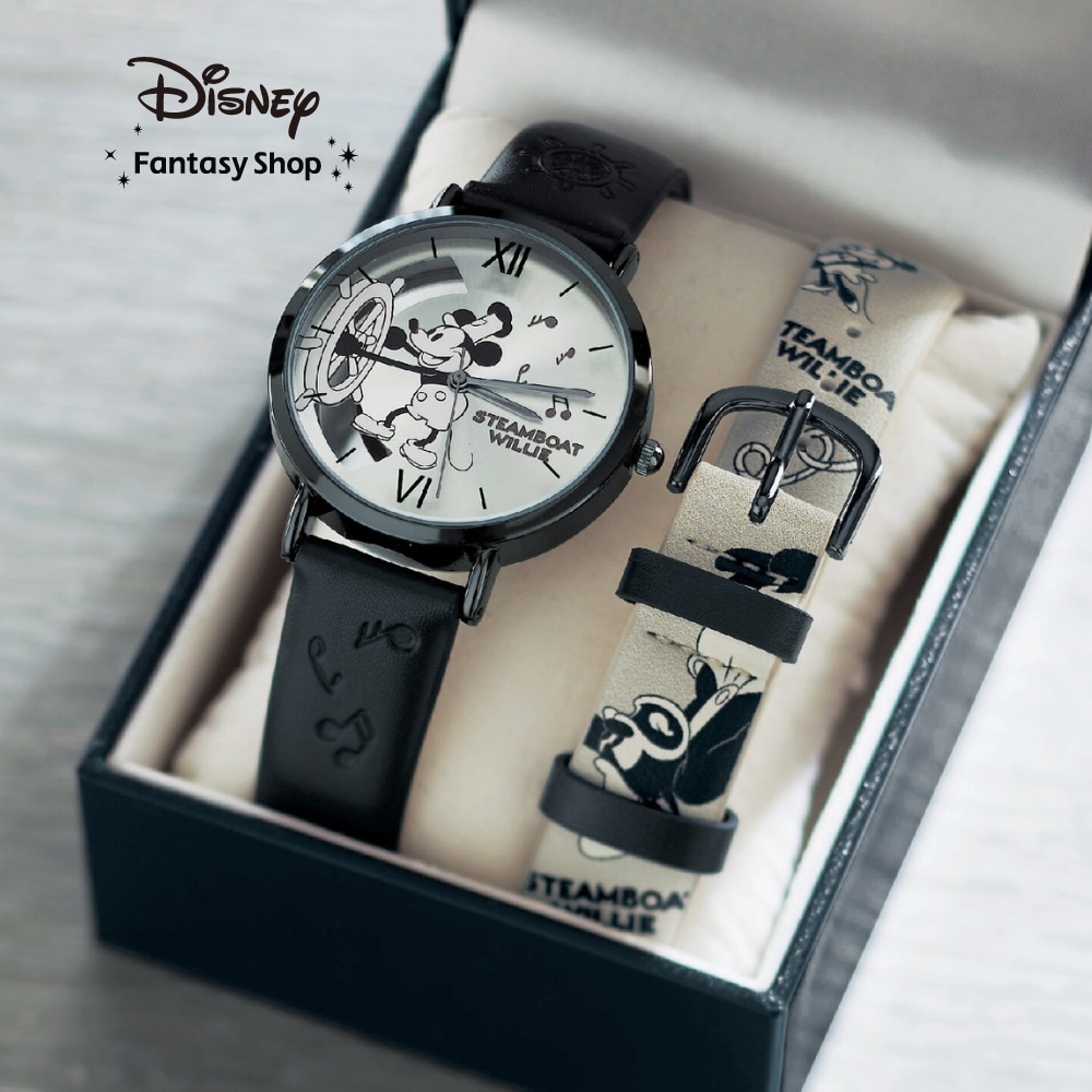 チェンジャブルベルト付き腕時計 「ミッキーマウス（蒸気船ウィリー