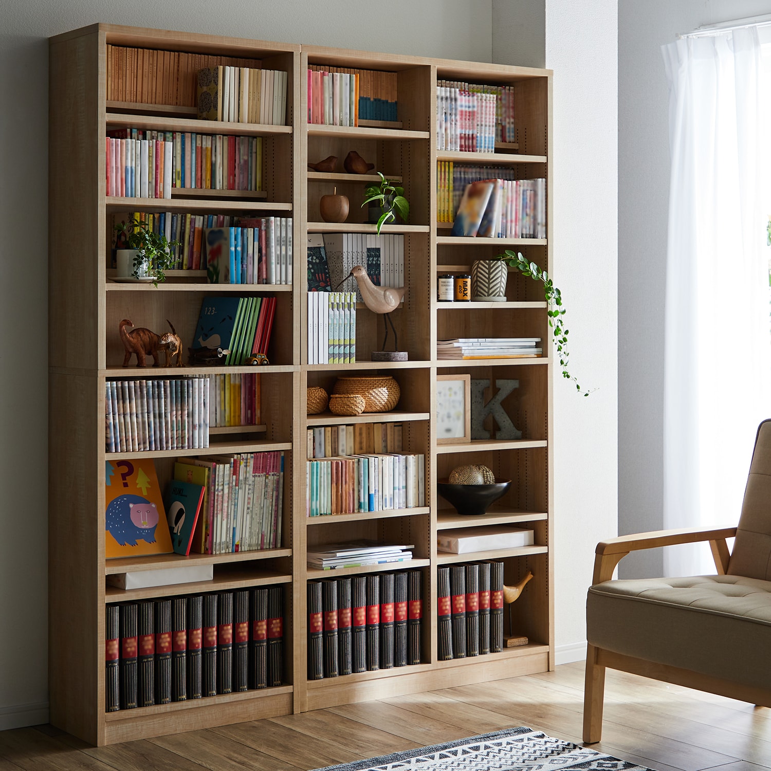 本棚/書棚/マガジンラック(1cmピッチ可動棚板)の通販｜通販の