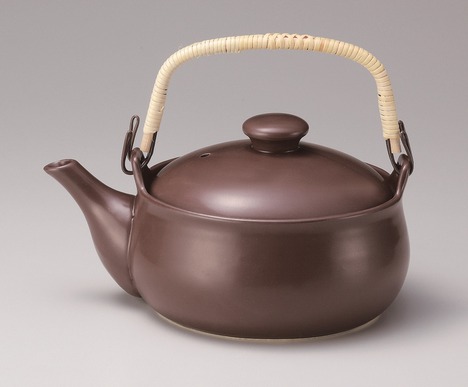 IH電磁調理器対応！直火OK 常滑焼 超耐熱セラミック土瓶（茶釉）1800cc