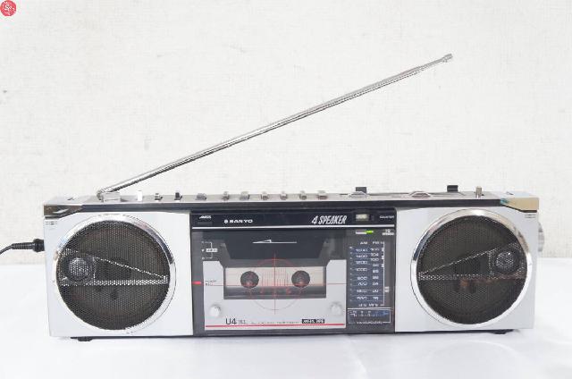 SANYO サンヨー MR-U4SL ラジカセ D7-U4M ACアダプター付き 昭和レトロ