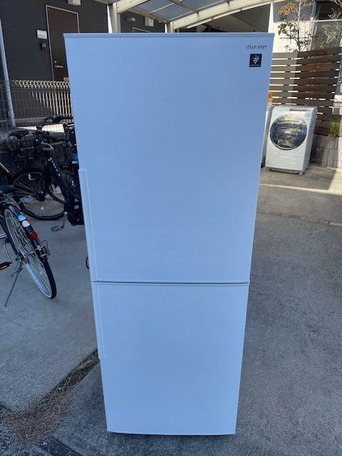 SHARP シャープ 2ドア冷蔵庫 SJ-PD28G-W 大容量 280L （ 冷蔵庫
