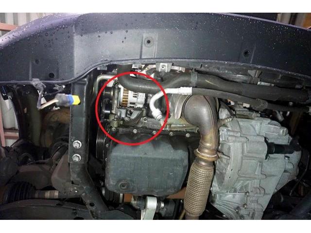 BMW MINIクーパー R56 エアコン効かない A/Cコンプレッサー交換 松戸市