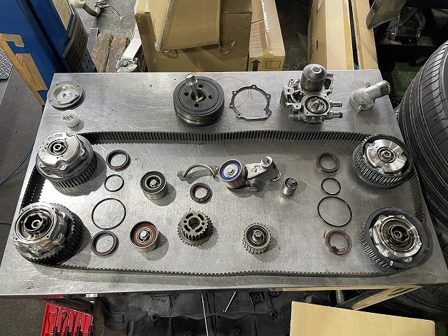 滋賀 インプレッサ WRX STI(GVB)のタイミングベルト交換｜グー