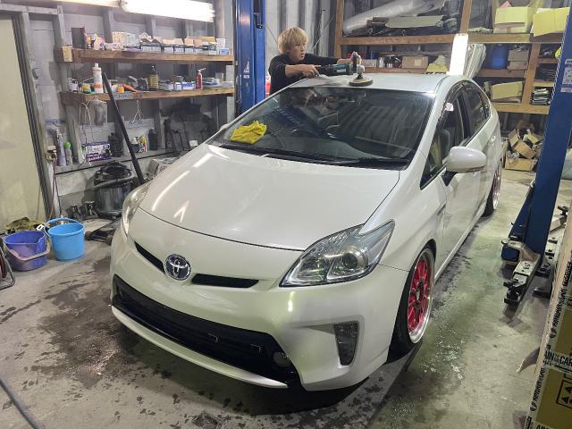 1ヶ月保証 磨き コーティング済み 30プリウス後期 純正加工