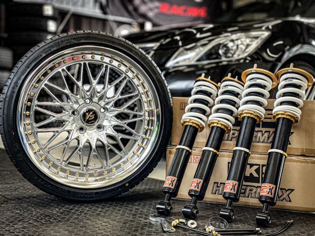 210系クラウンアスリート持ち込みホイール＆車高調、フルアーム