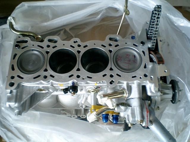 日産 シルビア SR20DET ベアエンジン 内部分解画像 エンジン脱着 その