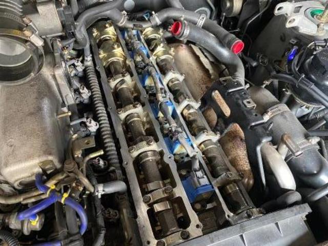 日産スカイライン オイル漏れ修理 タペットカバーパッキン交換 ER34